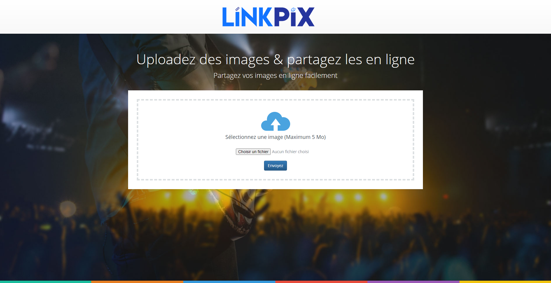 Screen du site Linkpix